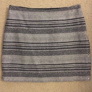 Banana Republic - navy and white mini skirt